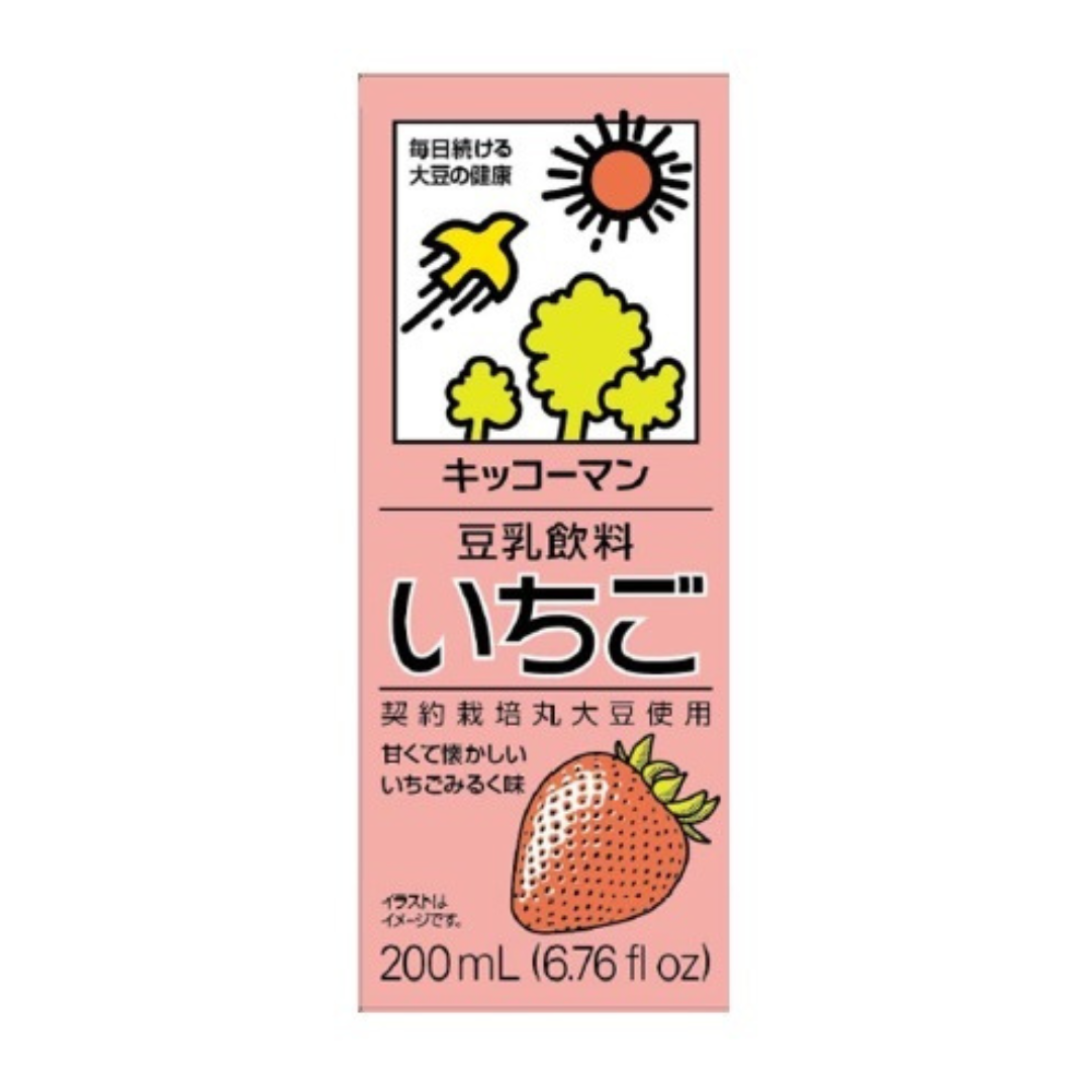 Kikkoman Soy Milk Strawberry 200ml