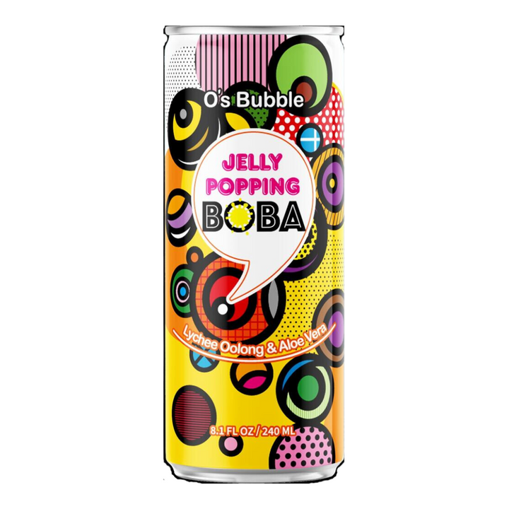 O'S BUBBLE Lychee Oolong Tea Can 240ml x 6ea (BBD 10/11/2025)