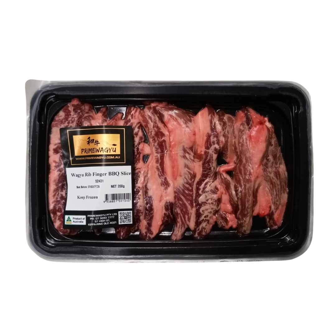 PW Wagyu Rib Finger BBQ Slice 200g