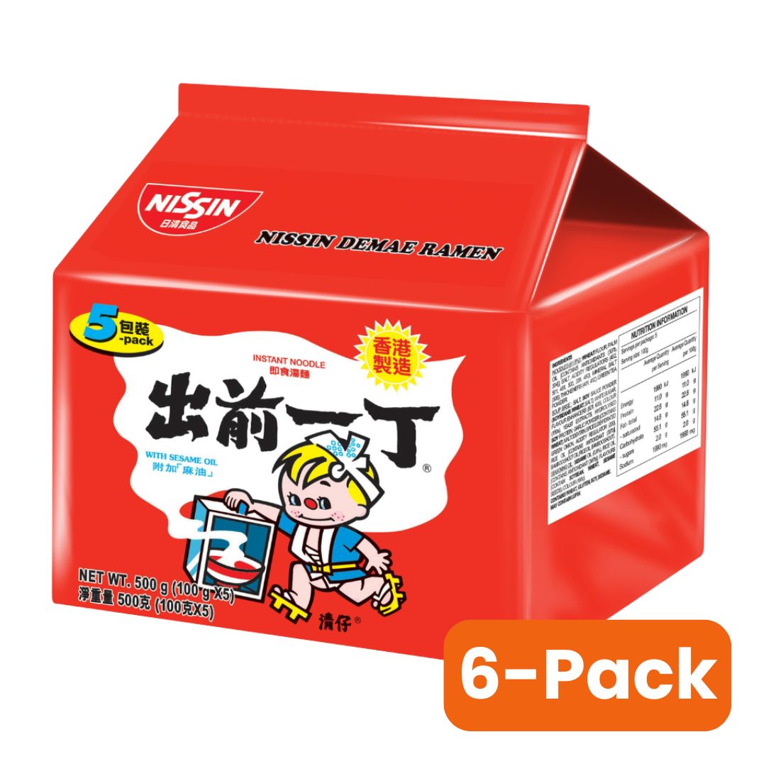 NISSIN Demae Ramen Sesame Oil Flavour (100g x 5pack) x 6-pack