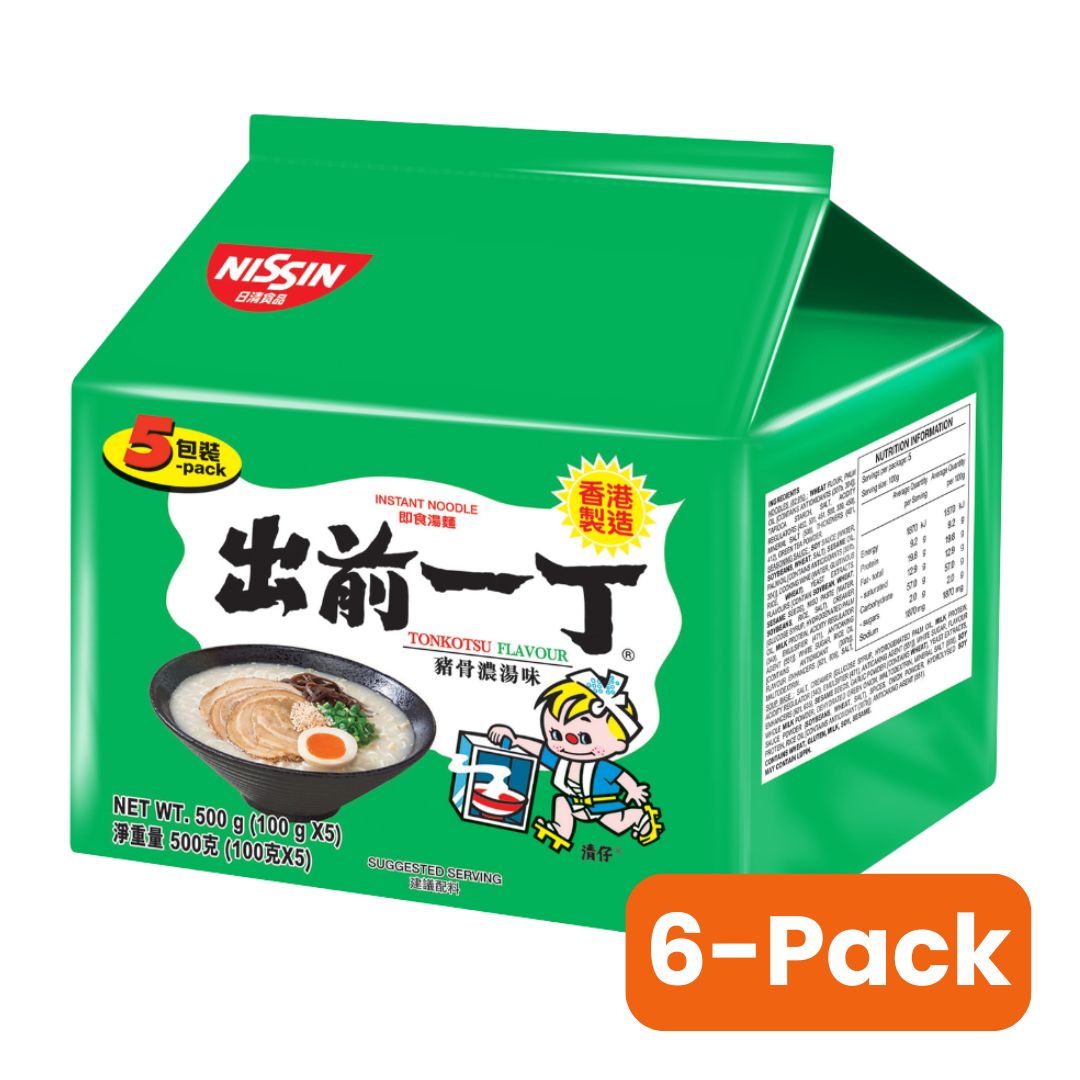 NISSIN Demae Ramen Kyushu Tonkotsu Flavour (100g x5) x 6-pack