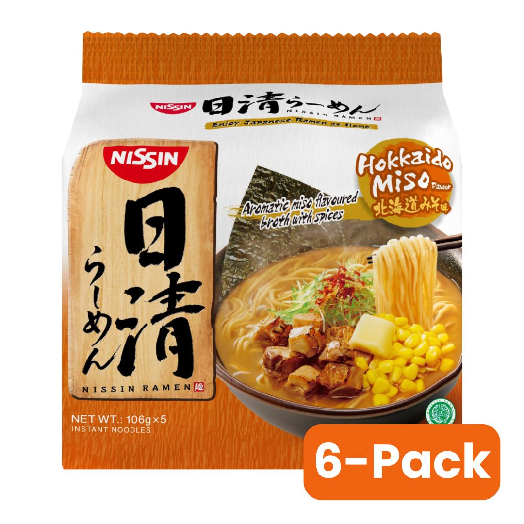 NISSIN Hokkaido Miso Flavour (106g x5) x 6-pack