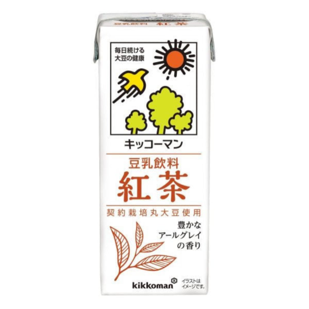 Kikkoman Soy Milk Blcak Tea 200ml