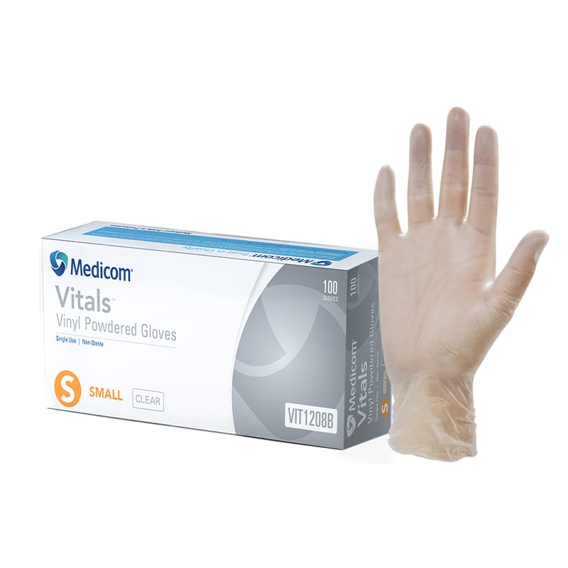 Gloves Vinyl Clear S 100pc
