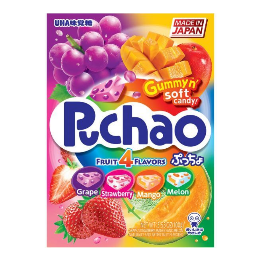 UHA Puchao Bag Fruit 4 Flavours 100g
