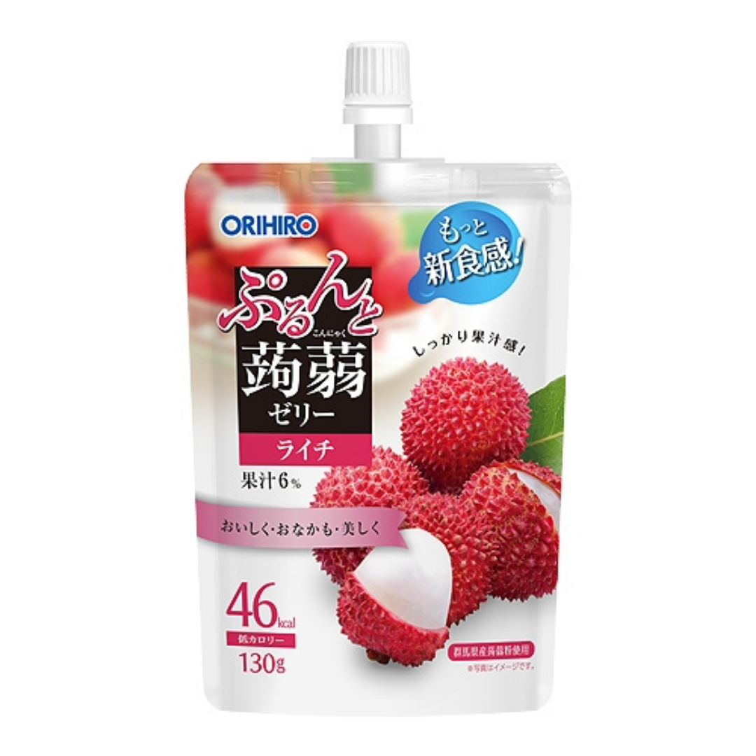 Orihiro Purunto Konnyaku Jelly Lychee 130g