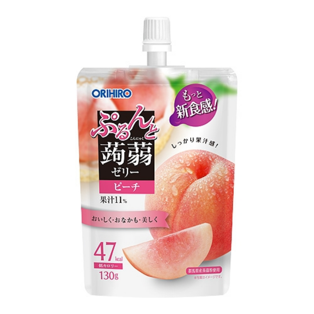 Orihiro Purunto Konnyaku Jelly Peach 130g