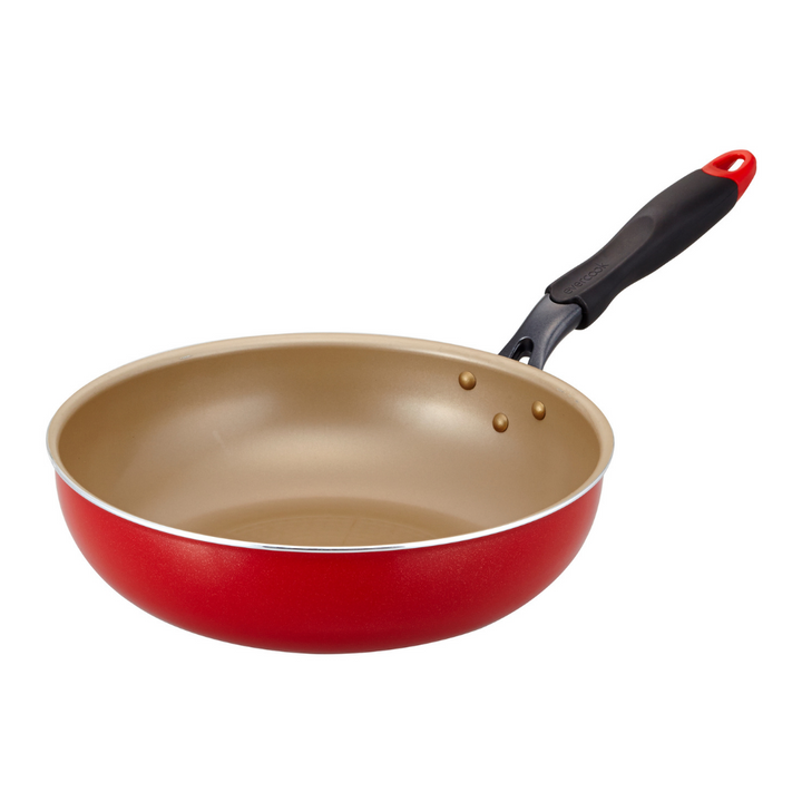 EVERC Frypan Fuka 28cm Red Deep 1p