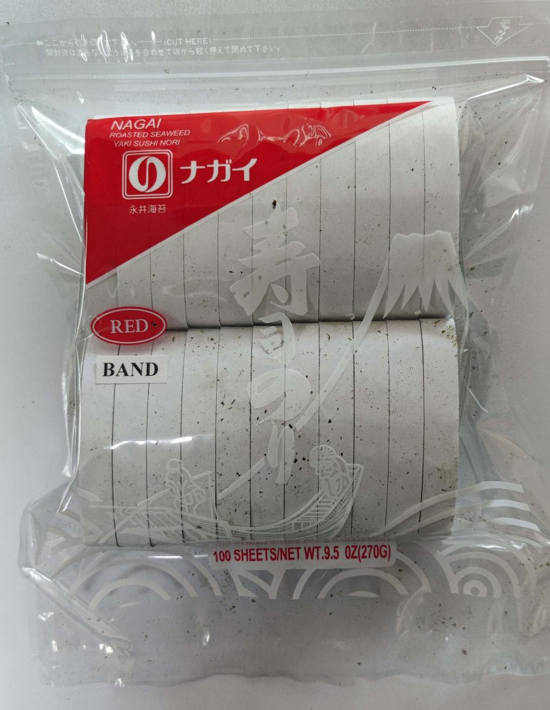 NAGAI Obi Nori 2200p 280g Roasted Seaweed Red