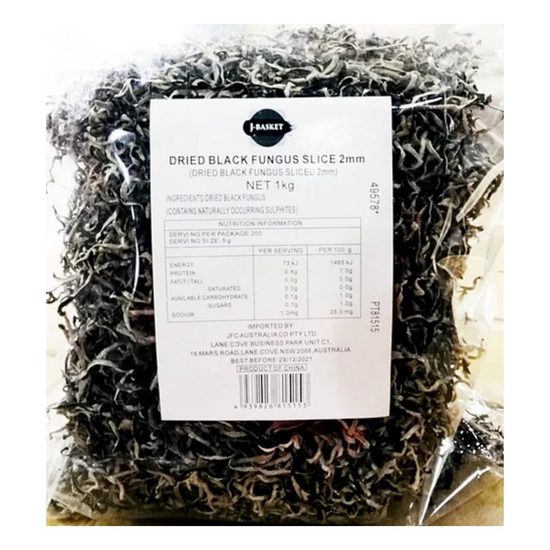 JB Dried Sliced Kikurage Fungus 2mm 1kg