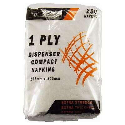 CAPRI Disp Napkin Comp D 250pc 205x215