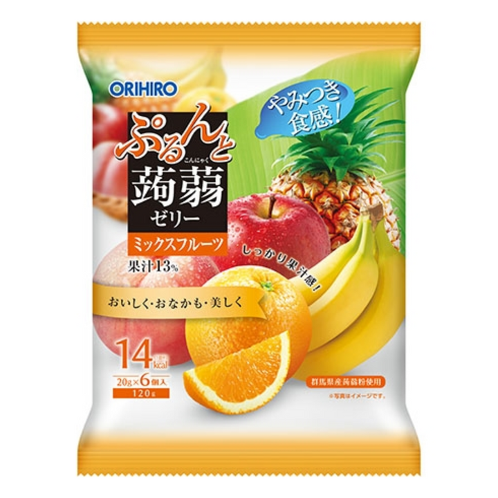 Orihiro Purunto Mix Fruits 120g (6pc)