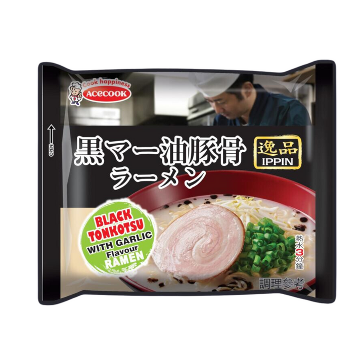 IPPIN Black Tonkotsu Ramen in Bag 80g×4bags 320g