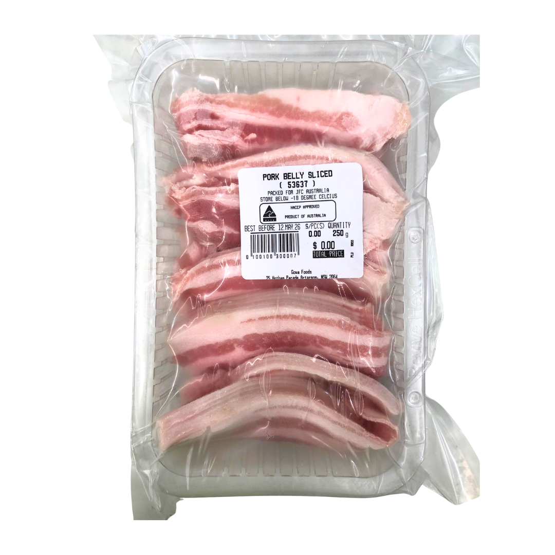 Pork Belly Slice 250g