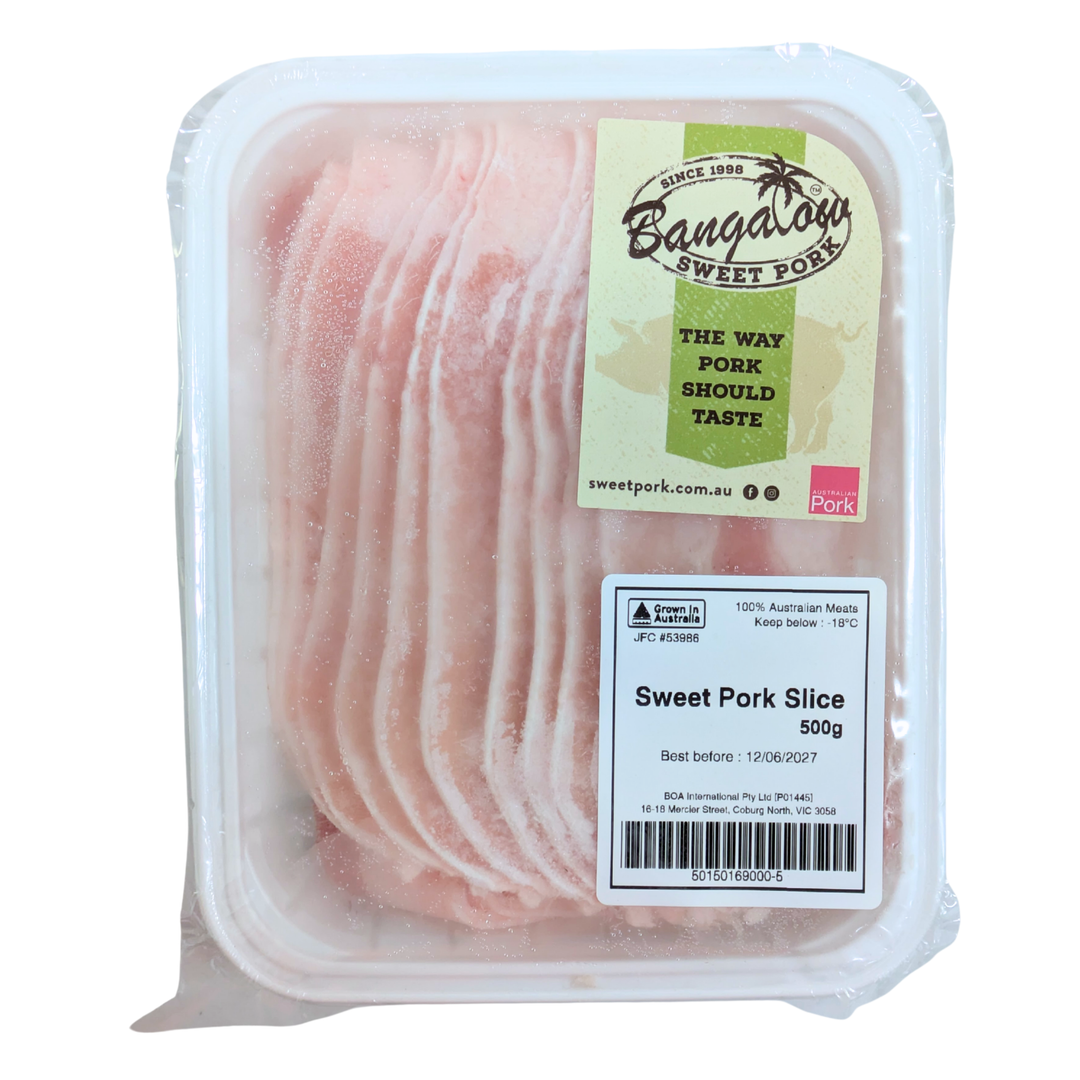 Silky Premium Pork Slice for ShabuShabu (1.8mm) 500g