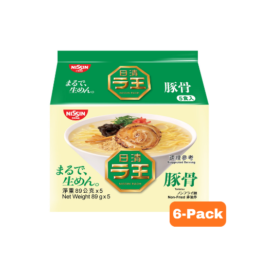NISSIN Raoh Tonkotsu  Flavour (89g x 5pks) x 6 packs 445g
