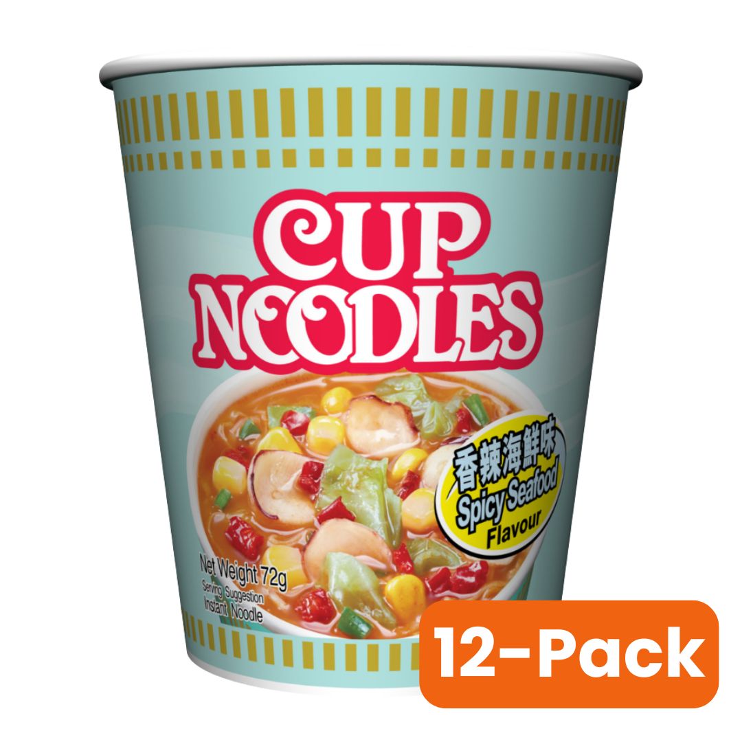 NISSIN Spicy Seafood Flavour Cup 72g x 12pc