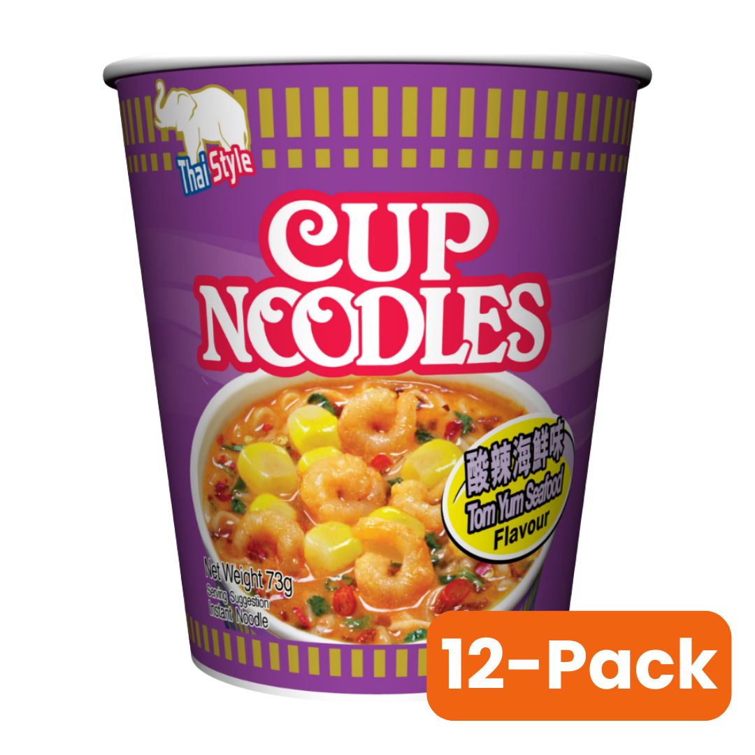 NISSIN Tom Yum Seafood Flavour Cup 73g x 12pc
