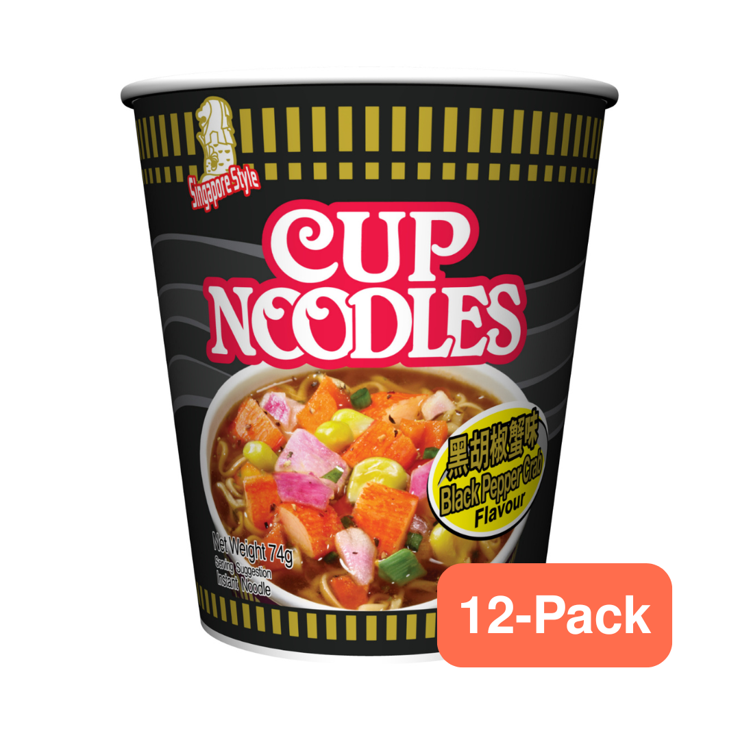 NISSIN Black Pepper Crab Flavour Cup 74g x 12pc