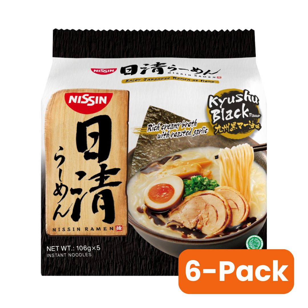 NISSIN Kyushu Black Flavour (106g x5) x 6-pack