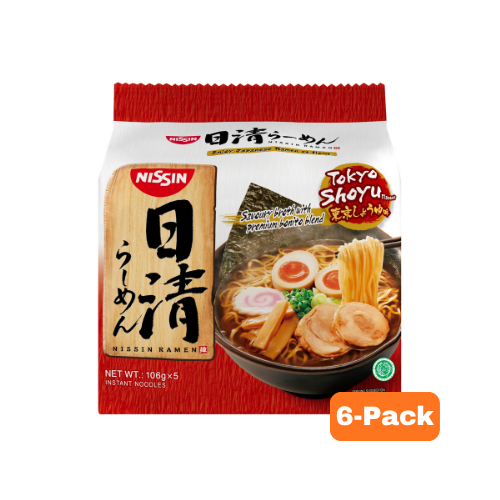 NISSIN Tokyo Shoyu Flavour( 106g x5) x 6 packs