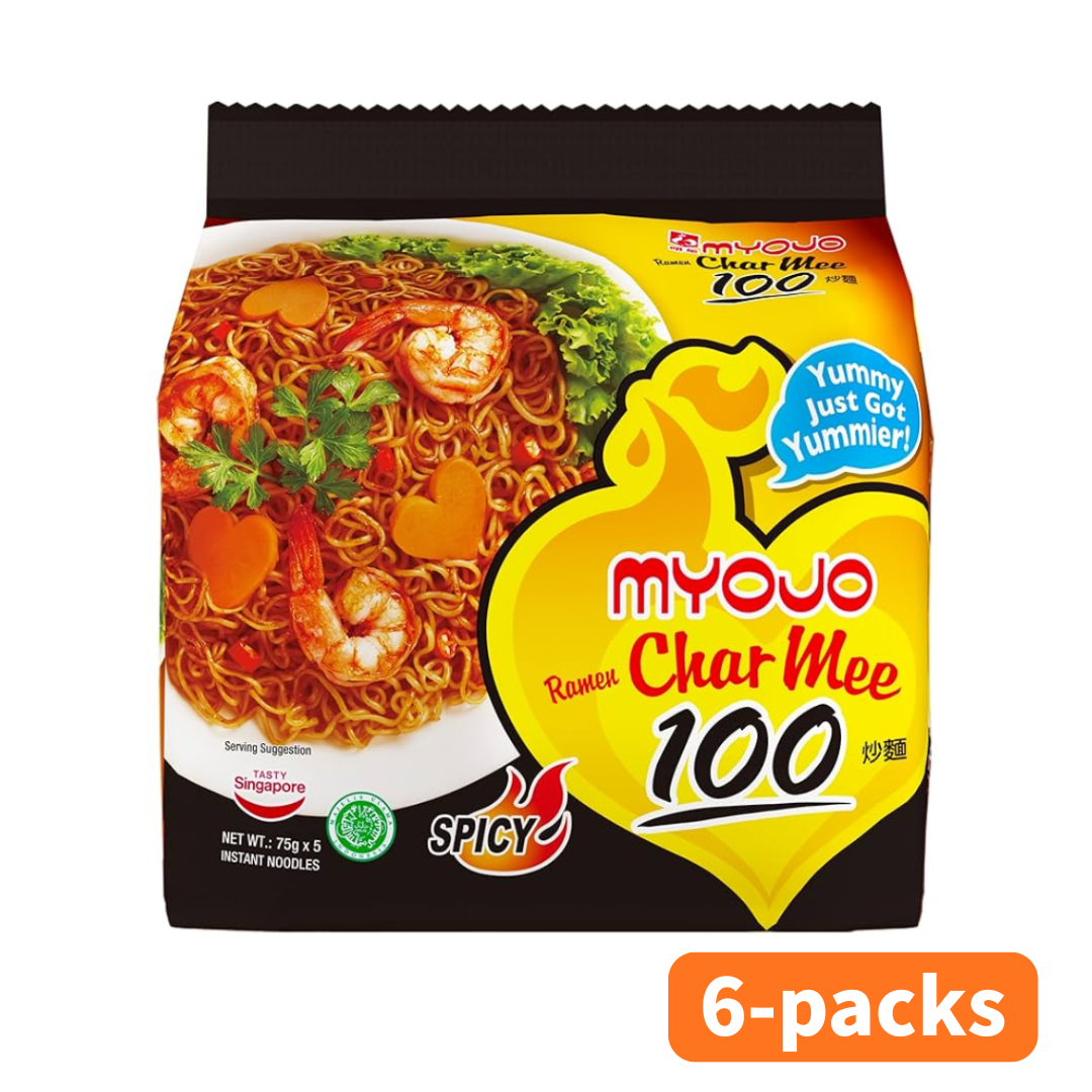 MYOJO Char Mee 100 spicy (75gx5pks 375g)×6 packs