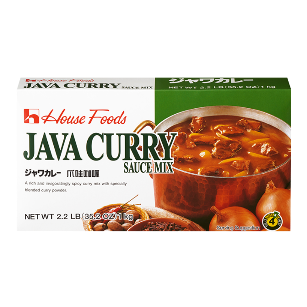 House Java Curry Meat Free Curry Roux Hot 1Kg