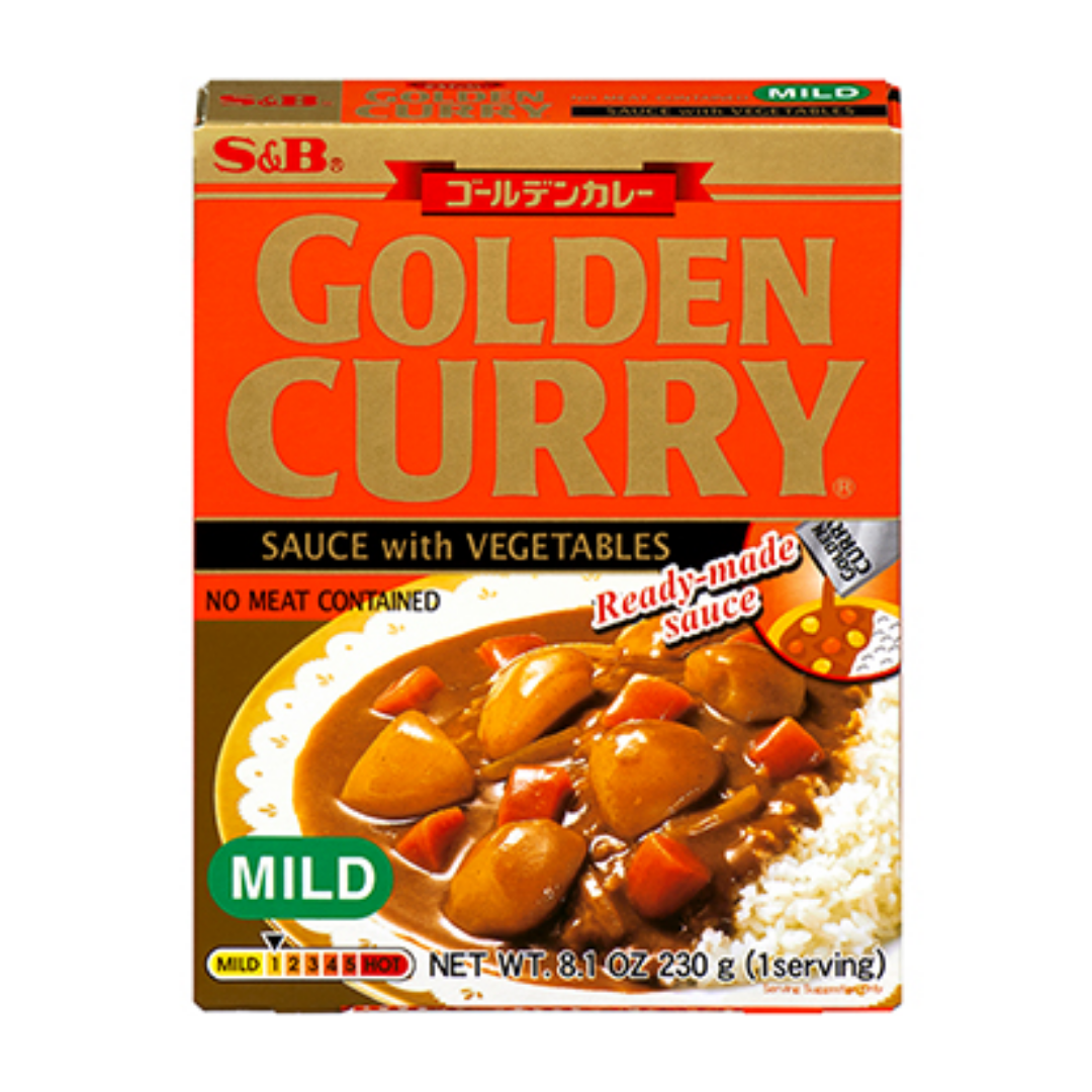S&B Golden Curry Sauce with Vegetables Mild 230g