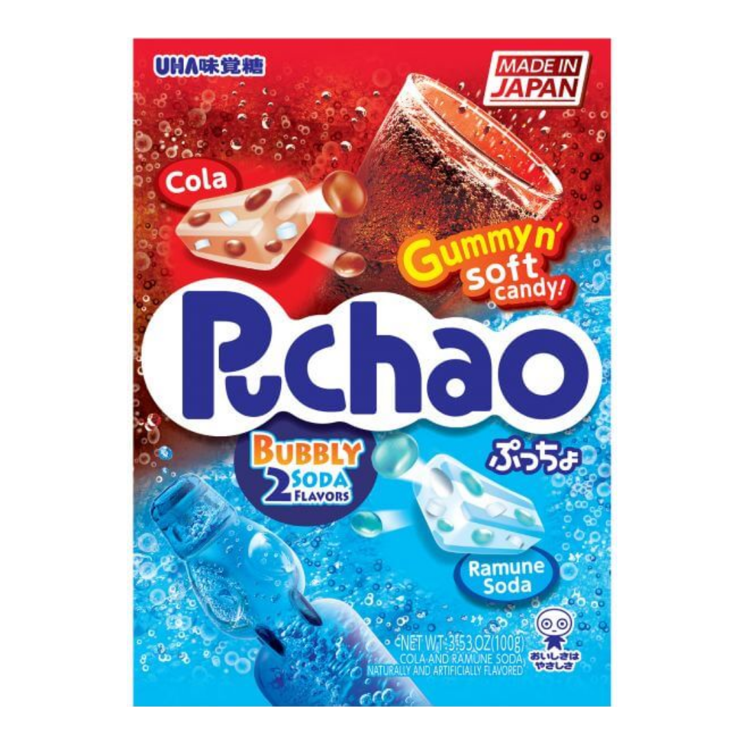 UHA Puchao Bag Cola and Soda 100g