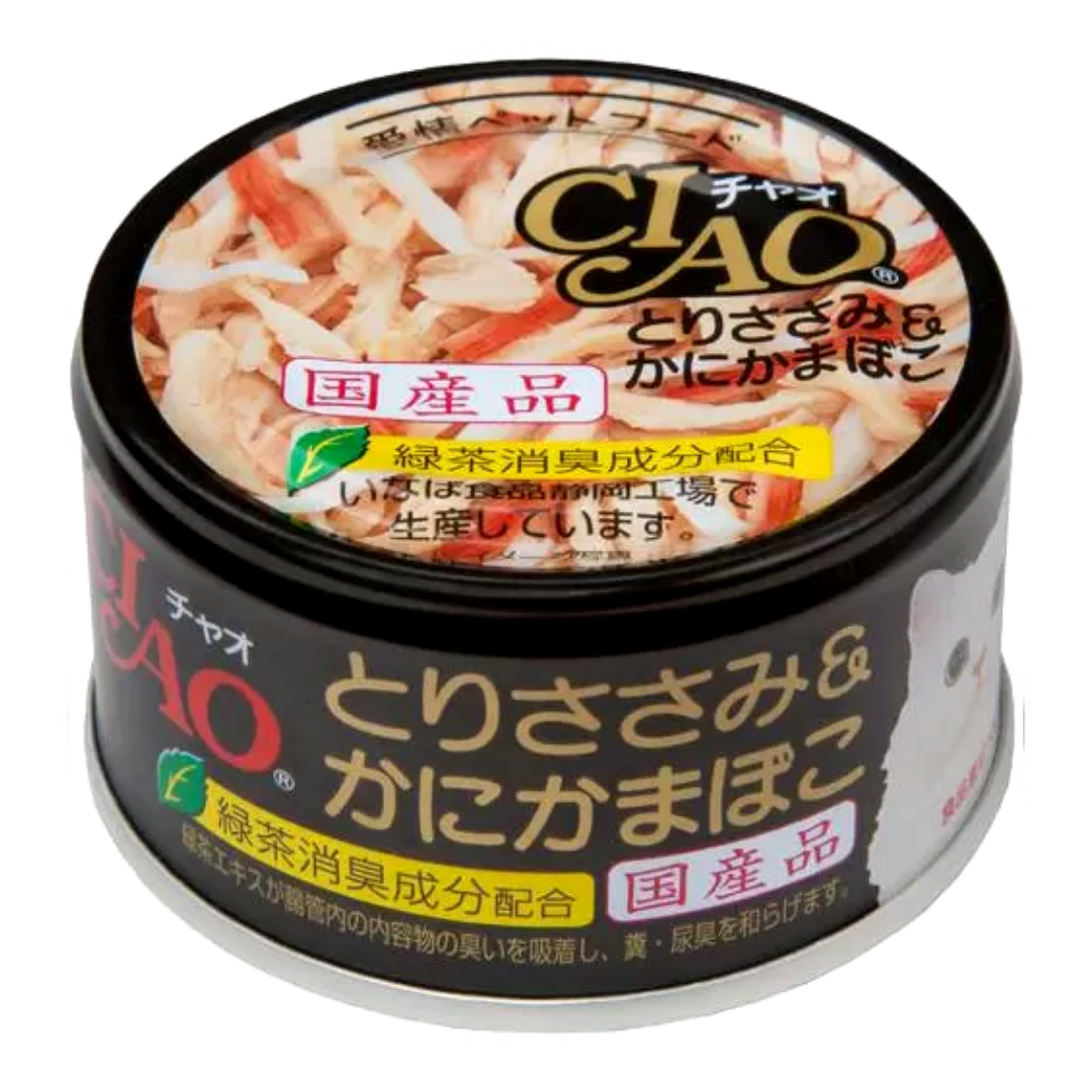 CIAO Chicken and Crab Stick 85g (pet food)