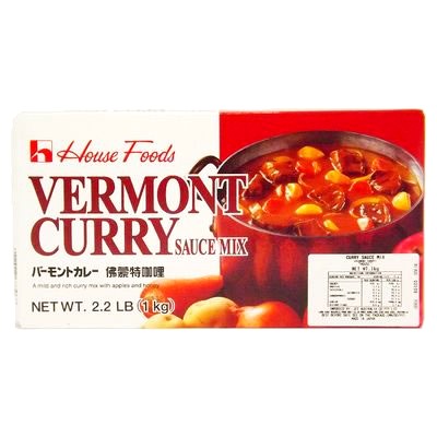 House Vermont Curry Beef Free Curry Roux Mild 1Kg